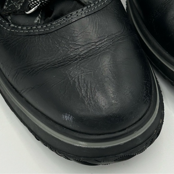 Coach Womens Shaine Snow Boot Size 5.5B Signature Leather Sherpa Nylon Black - Picture 14 of 14